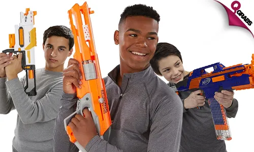 From QR500 Time for some Shootin' with NERF Gun Rental for 2 hours! (Up to QR2500 Value)